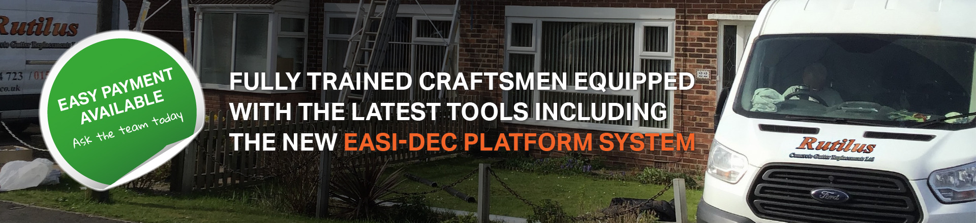 Concrete Gutter Replacement Specialists. Fully trained craftsmen equipped with the latest tools including the new easi-dec platform system
